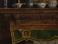 Constant cap (1842-1915), the maid caught in the act, oil on canvas 110 x 80 cm. (43.31 x 31 1/2 in.), frame: 140 x 110 cm. (55.11 x 43.31 in.) - afbeelding 8 van  8