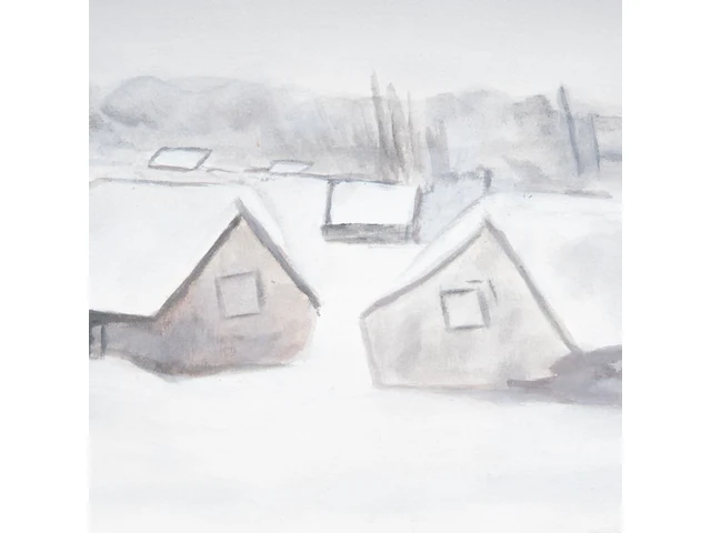 Constant permeke (1886-1952), a rural landscape in the snow, gouache on paper 42 x 60 cm. (16.5 x 23.6 in.), frame: 74 x 92 cm. (29.1 x 36.2 in.) - afbeelding 5 van  5