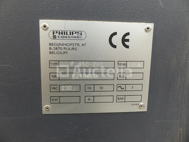 Constante bandschuurmachine philips f-650 - afbeelding 2 van  7