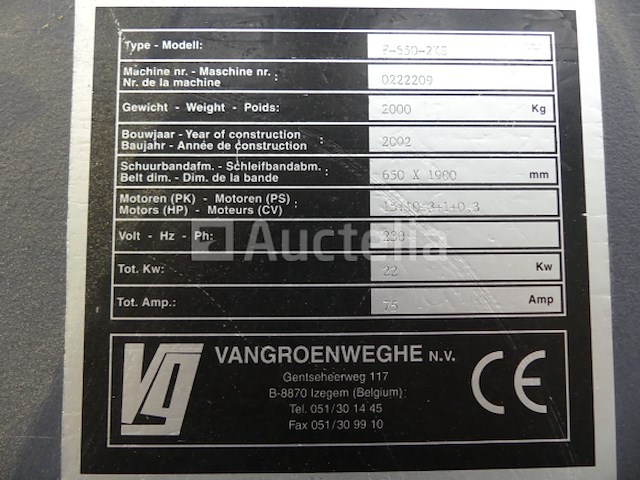 Constante bandschuurmachine philips f-650 - afbeelding 4 van  7