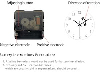 Constantplanet grote glazen wandklok - afbeelding 2 van  3
