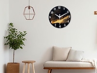 Constantplanet grote glazen wandklok - afbeelding 3 van  3