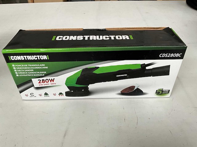 Constructor cds280bc driehoekschuurmachine 280w - afbeelding 2 van  4