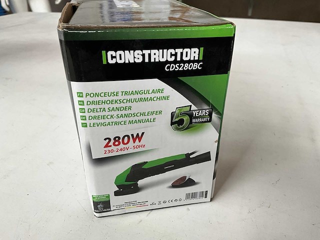 Constructor cds280bc driehoekschuurmachine 280w - afbeelding 4 van  4