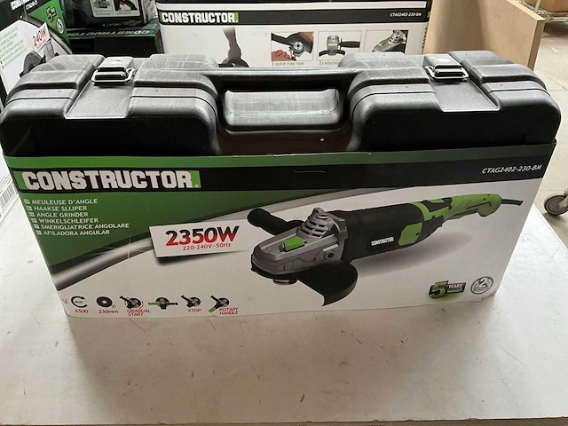 Constructor ctag2402-230-bm haakse slijpmachine 2350w - afbeelding 2 van  7