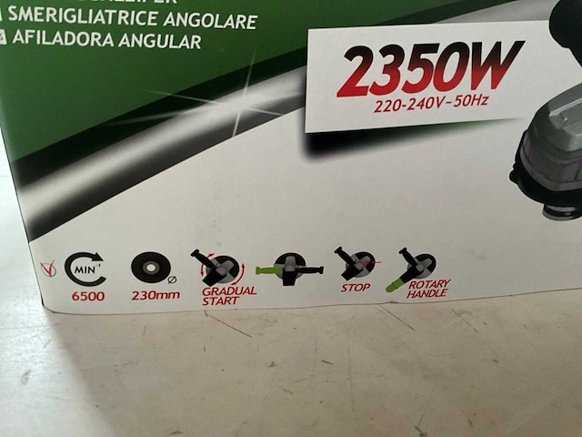 Constructor ctag2402-230-bm haakse slijpmachine 2350w - afbeelding 3 van  7