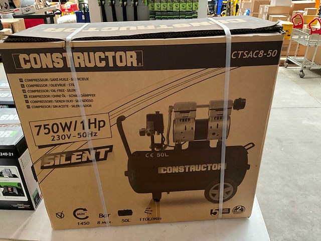Constructor ctsac8-50 luchtcompressor 750w - afbeelding 2 van  4