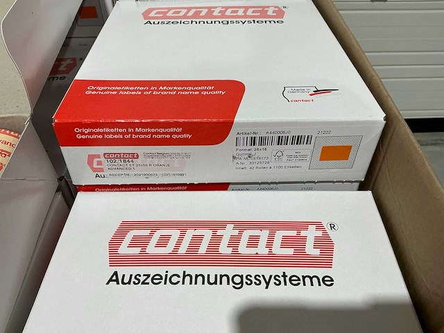 Contact a440006j0 et 25x16r oranje labelstickers - afbeelding 4 van  5