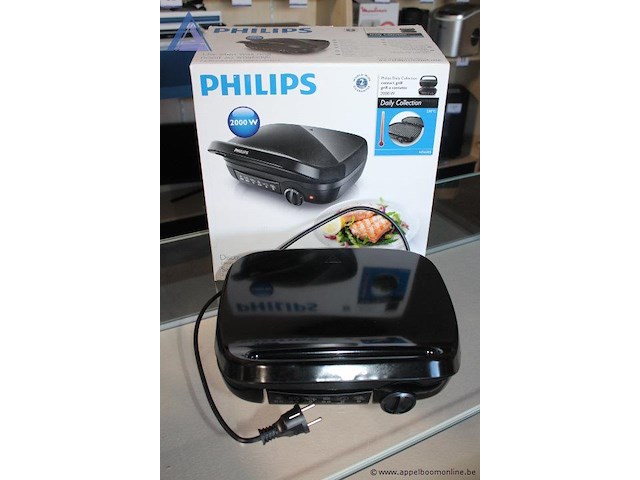 Contactgrill, philips, daily collection hd6305, 2000 w, werking niet gekend - afbeelding 2 van  2