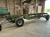 Container aanhangwagen (tot 40m3 containers) - verstevigd