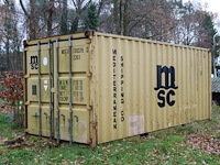 Container msc zonder inhoud (marge)