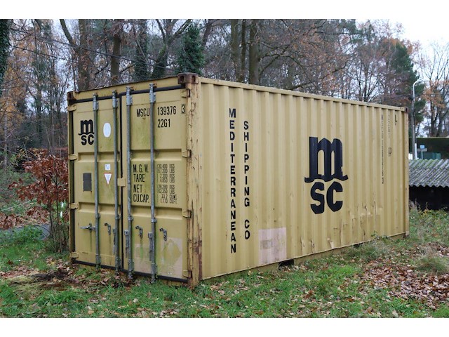 Container msc zonder inhoud (marge) - afbeelding 1 van  1