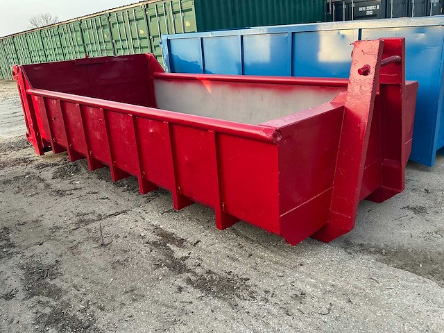 Container rood - half hoog - waste container - afbeelding 3 van  8