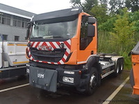 Container vrachtwagen iveco, ad 260t, wjme2nps70c297025, 1e insch 07/01/2015, 8710cm³, 265kw, diesel, euro 6, 129747km vlgs ltst keuring (2026), inschrijvingsbewijs deel i en ii, keuringsbewijs, gelijkvormigheidsattest, identificatieverslag