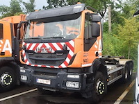 Container vrachtwagen iveco, ad 260t, wjme2nps70c315568, 1e insch 16/09/2015, 8710cm³, 265kw, diesel, euro 6, 111973km vlgs ltst keuring (2025), inschrijvingsbewijs deel i en ii, keuringsbewijs, gelijkvormigheidsattest, identificatieverslag
