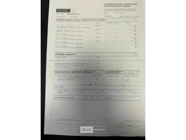 Container vrachtwagen mercedes - afbeelding 28 van  46
