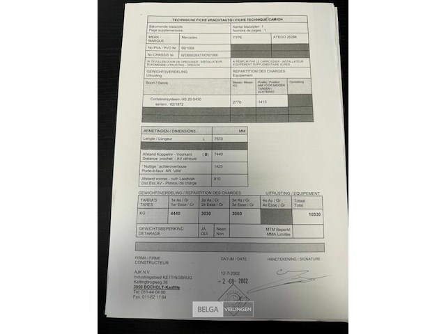 Container vrachtwagen mercedes - afbeelding 30 van  46