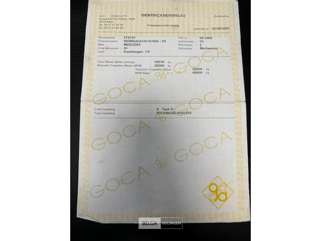 Container vrachtwagen mercedes - afbeelding 32 van  46