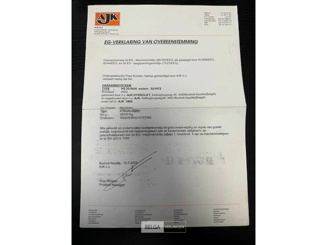 Container vrachtwagen mercedes - afbeelding 35 van  46