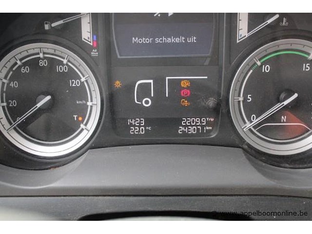 Container/kraanwagen daf cf 400 fan, datum 1ste inschrijving 25/9/2015, chassisnummer xlrasm4100g06809, km-stand 243071, euro 6, deel i+ii - afbeelding 3 van  19