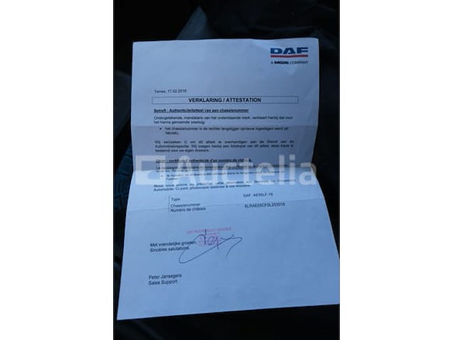 Containerwagen met kraan daf lf 55.220 - afbeelding 30 van  67
