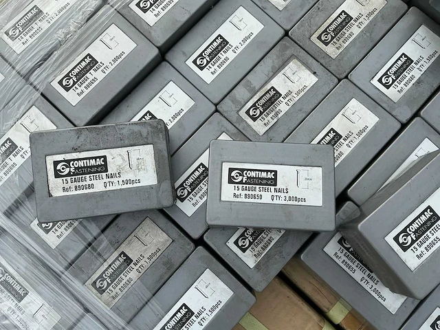 Contimac 14,15 gauge steel nails en 16 gauge staples spijkers, nagels & nieten - afbeelding 1 van  5