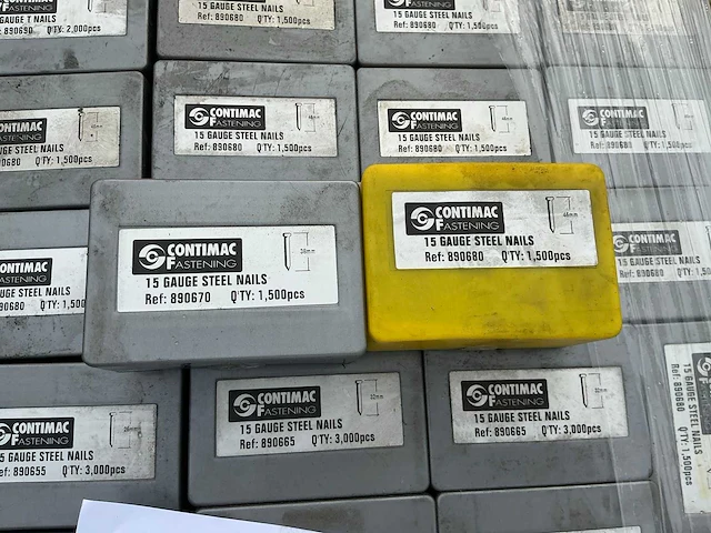 Contimac 14,15 gauge steel nails en 16 gauge staples spijkers, nagels & nieten - afbeelding 3 van  5