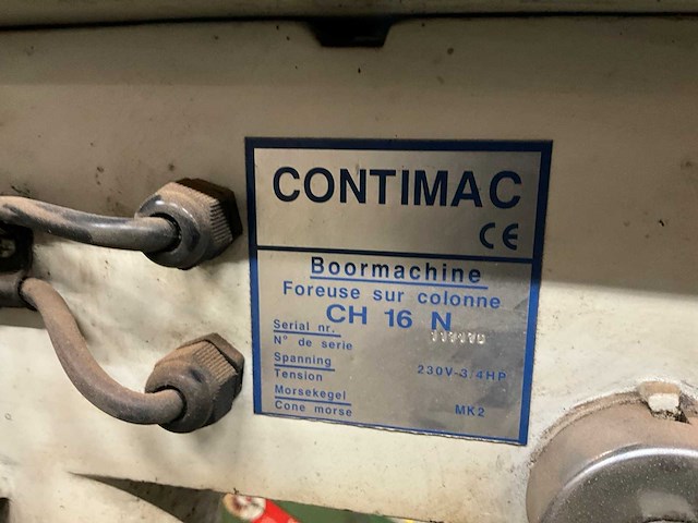 Contimac ch 16 n kolomboormachine - afbeelding 10 van  10