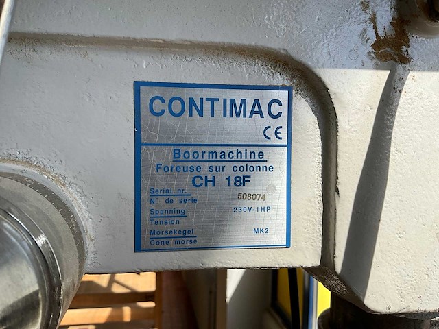 Contimac ch 18f kolomboormachine - afbeelding 1 van  11