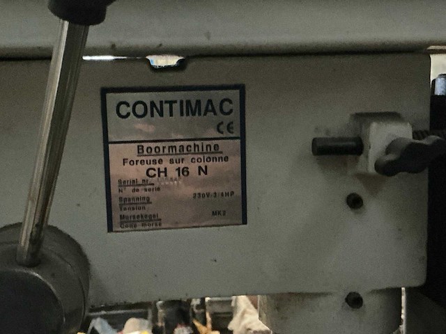 Contimac ch16n kolomboormachine - afbeelding 4 van  4