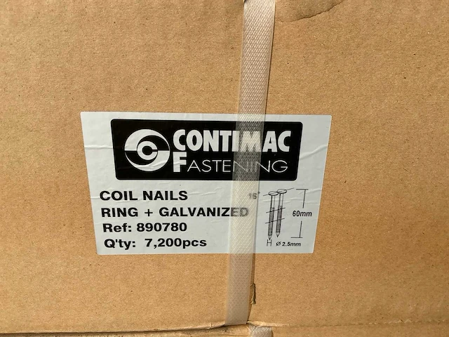 Contimac coil roofing nails ring en smooth galvanized spijkers, nagels & nieten - afbeelding 3 van  6