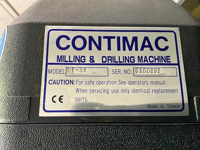 Contimac rf-31 kolomboormachine - afbeelding 5 van  13