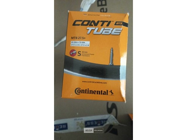 Continental binnenband 27.5" 47-584/62-584, presta ventiel 42 mm - afbeelding 1 van  1