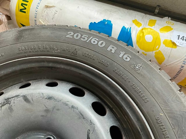 Continental contiwintercontact autoband voor renault scenic (4x) - afbeelding 3 van  5