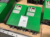 Control techniques commander se5.5t frequentieregelaar (2x) - afbeelding 1 van  3