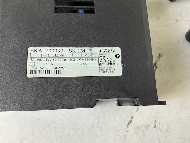 Control techniques commander sk ska12000 frequentieregelaar (5x) - afbeelding 9 van  9