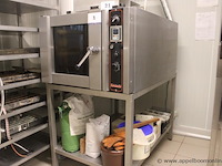 Convectieoven tibidotti fp4v, serienummer 180417, 380 v, roestvrij staal, werking niet gekend
