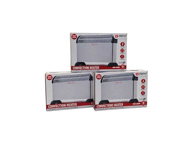 Convector kachel - 2000 watt - 3stuk - afbeelding 1 van  1