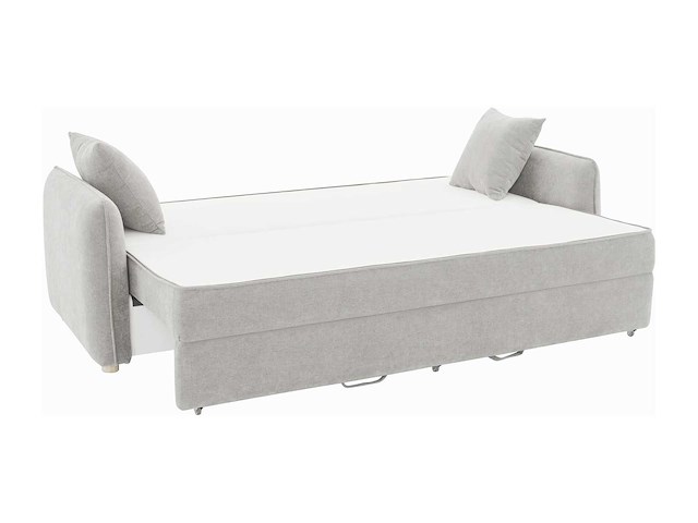 Convertible 3-zitter bank - grijs stof met traagschuim zitting - afbeelding 5 van  9