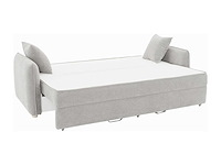 Convertible 3-zitter bank - grijs stof met traagschuim zitting - afbeelding 5 van  9