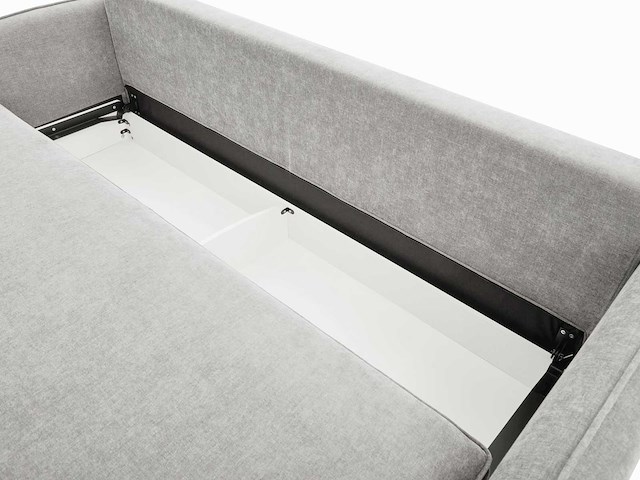 Convertible 3-zitter bank - grijs stof met traagschuim zitting - afbeelding 9 van  9
