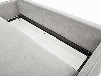 Convertible 3-zitter bank - grijs stof met traagschuim zitting - afbeelding 9 van  9