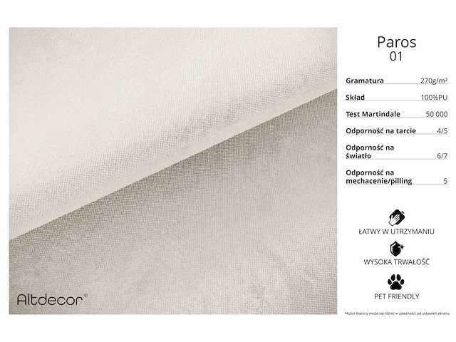Convertible panoramische bank met opbergruimte - beige stof - afbeelding 4 van  8