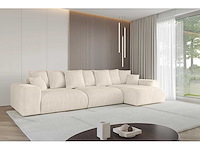 Convertible rechterhoekbank - beige touwstof - afbeelding 4 van  12