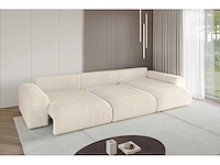 Convertible rechterhoekbank - beige touwstof - afbeelding 6 van  12