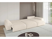Convertible rechterhoekbank - beige touwstof - afbeelding 7 van  12