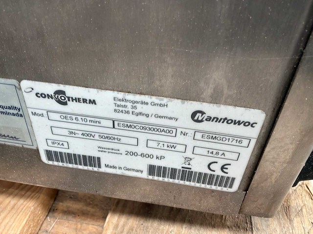 Convotherm oes610 combisteamer - afbeelding 5 van  5