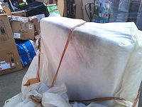 Coonvertible linker hoek bank - beige fluweel - afbeelding 2 van  13