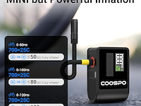 Coospo mini elektrische fietspomp - afbeelding 5 van  5