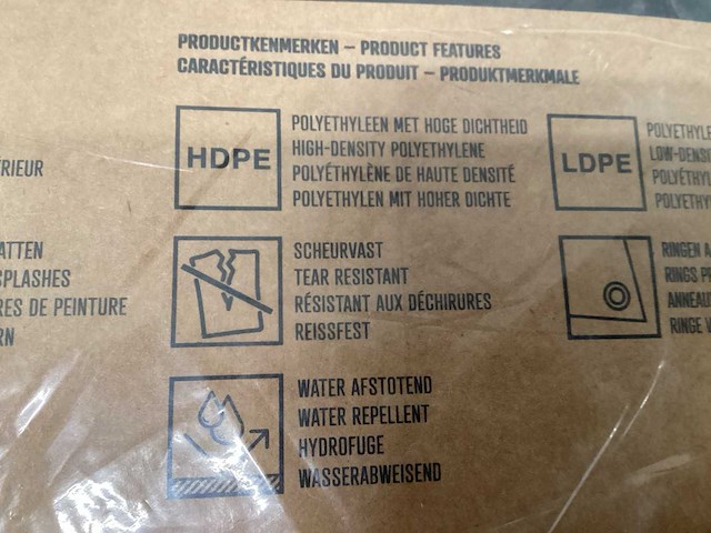 Copenhagen pro afdekzeil 6x8 m (3x) - afbeelding 6 van  8